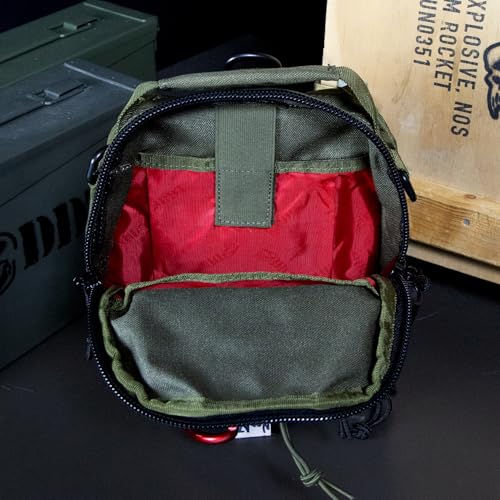 DDT Death Dealer Tactical Night Stalker Small Sling EDC Bag, Color OD Green