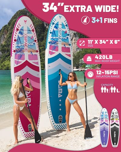 DAMA 11'*34"*6" Inflatable Paddle Board, Paddle Boards for Adults,Sup,Lightweight and Durable, Easy to Inflate, Versatile ...