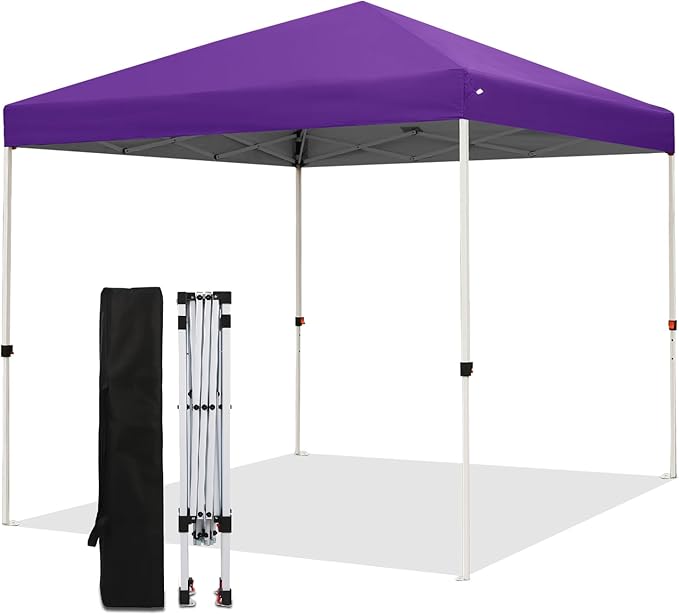 Northroad 8X8 FT Pop Up Canopy, Outdoor Instant Canopy Tent w/Carrying Bag, Portable Gazebo Shelter for Wedding Party,Comm...