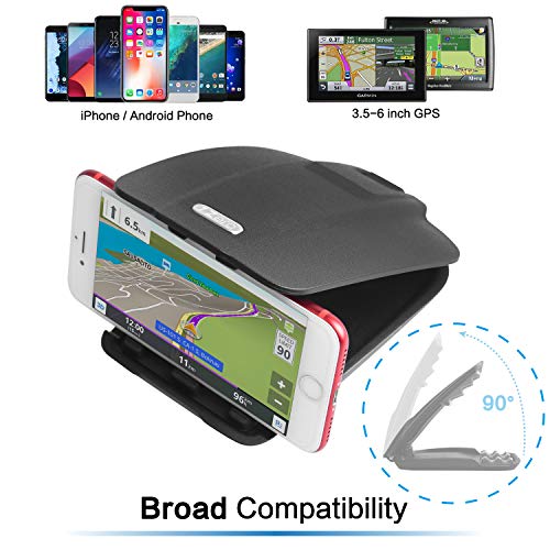 GPS Dash Mount [Matte Black Dock] for Garmin Nuvi Drive Dezl Drivesmart, Tomtom, Magellan Roadmate, Rand McNally, Navman, ...