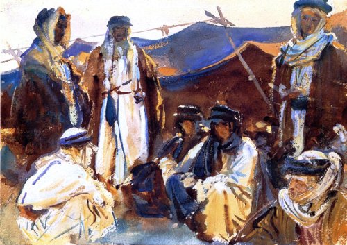 Art MegaMart John Singer Sargent Bedouin Camp Premium Canvas Print 16" x 24" (40cm X 60cm)