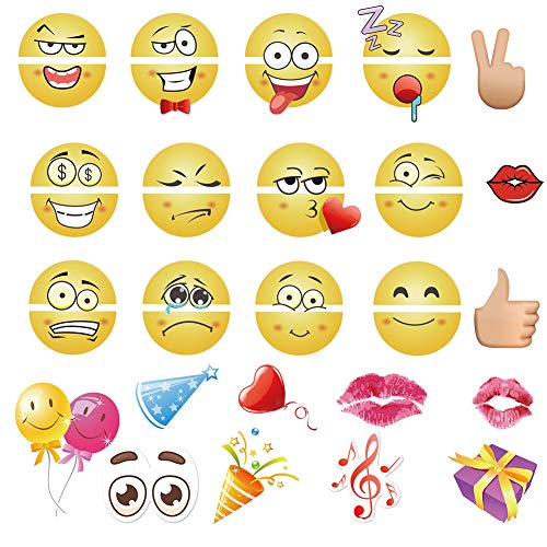 Smile Props: Happy, Angry & Grievance Party Decoration with Stick