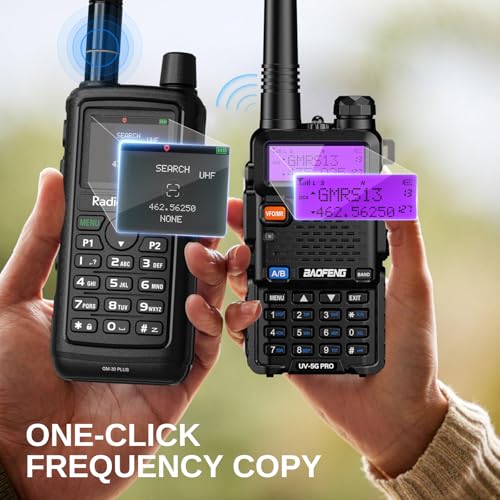Radioddity GM-30 Plus GMRS Handheld Radio, GMRS Repeater Capable, Long Range NOAA/UHF/VHF/Airband Scanner & Receiver with ...