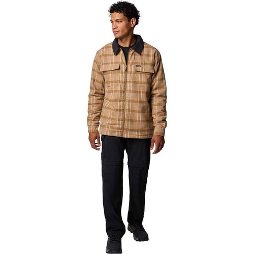 Columbia Men's Pitchstone Heavyweight Shirt Jacket, Delta/Black, Medium