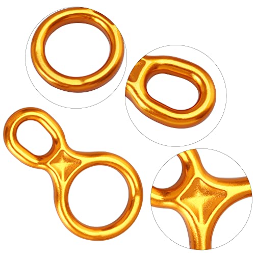 SOB Rescue Figure 8 Descender Belaying Belay Device Rock Climbing Rappelling Gear Aluminum Magnesium Alloy for Climbing,Hi...