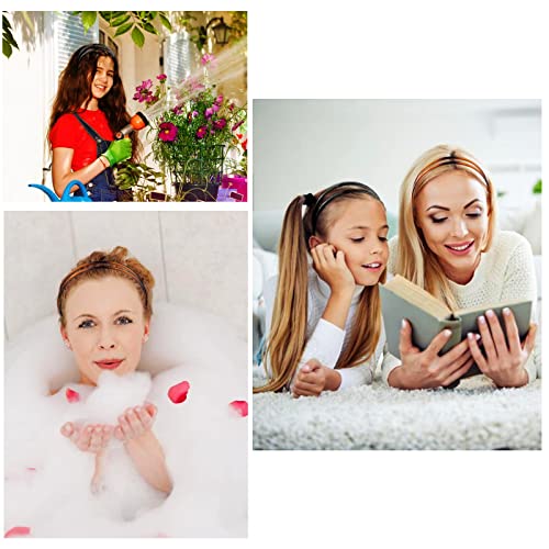REDANHA 2 Pieces Plastic Headband Double Row Teeth Comb Hair Band Simple and Chic Hair Hoop Non-Slip Hair Accessory for Wo...