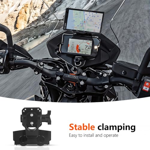 FWXEOZ Motorcycle Navigation Bracket for 790ADV 890ADV, GPS Handlebar Mount Holder Compatible with 790 890 Adventure 2023 ...