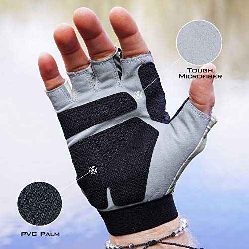KastKing Gill Raker Gloves UPF50+ Fishing Gloves with UV Protection for Men or Women - Fishing, Outdoor, Kayaking, Rowing, Sailing, Canoeing, Hiking, Biking