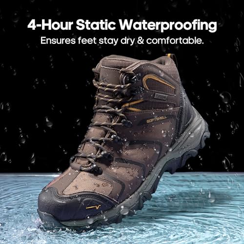 NORTIV 8 Men's Waterproof Steel Toe Work Boots