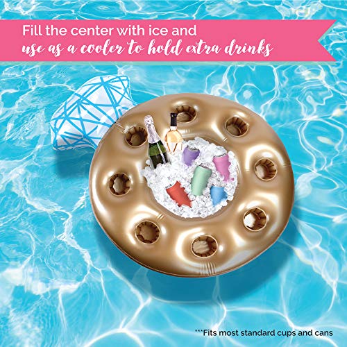 Pop Fizz Designs Inflatable Bachelorette Party Bar | Ring Cooler and Pool bar for Bachelorette Party