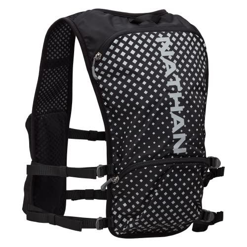 Nathan Hypernight QuickStart 2.0 4 Liter Hydration Pack w/ 1.5L Bladder, Reflective to Be Seen at Night, Front Water Bottl...