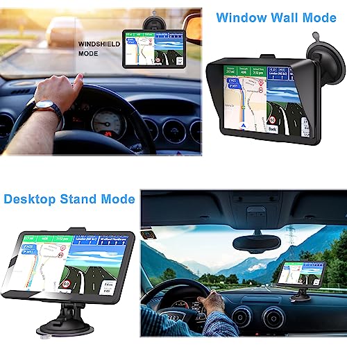 Car GPS Navigation 7 Inch Truck Navigator Latest Maps Touch Screen Vehicle GPS Commercial Trucker Voice Navigation Speedin...