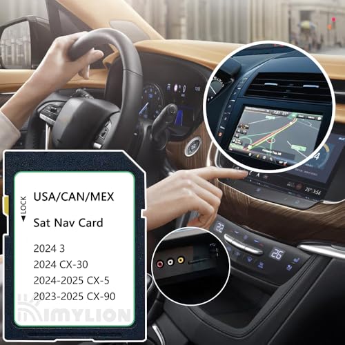 Navigation SD Card 2025 (V.2024Q2) - KMV666EZ1C, Compatible with 2024 CX-30/3, 2024-2025 CX-5, 2023-2025 CX-90, USA/CAN/ME...