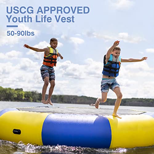 Leader Accessories Youth USCG Approved Life Jacket Vest Boating Vest