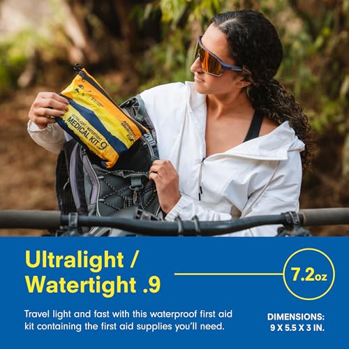 Adventure Medical Kit Ultralight/Watertight Medical Kit .9 - Up to 4 People, Up to 4 Days - Includes Bandages, Blister Ess...