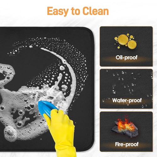 Amerbro Heat Resistant Mats for Countertop and Grill Table, Fireproof Grill Mats for Outdoor Grill, Portable Charcoal Gril...