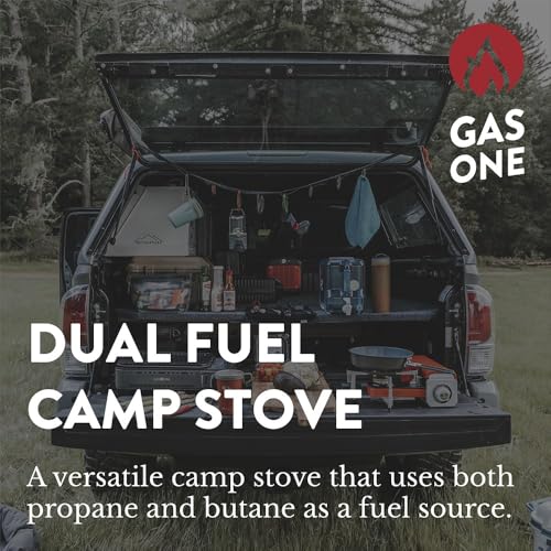 Gas One GS-3400P Propane or Butane Stove Dual Fuel Stove Portable Camping Stove - Patented - with Carrying Case Great for ...