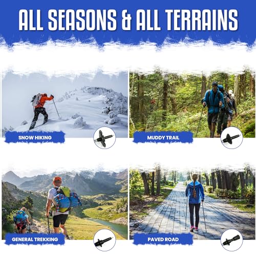 Lucern 5.7 oz Extreme Ultra Lightweight Anti-Shock Carbon Trekking Poles - Incredibly Durable, Supremely Comfortable, Opti...