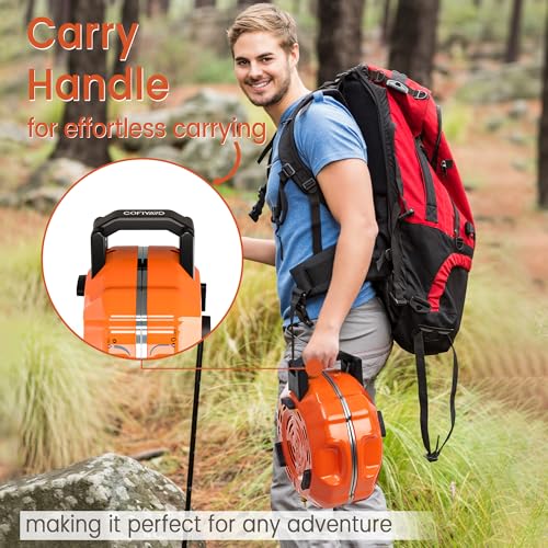 Cofiyard 20,000 BTUs 2 Burner Propane Camping Stove, Portable Folding Camp Stove with Adjustable Burners, Regulator and Ca...