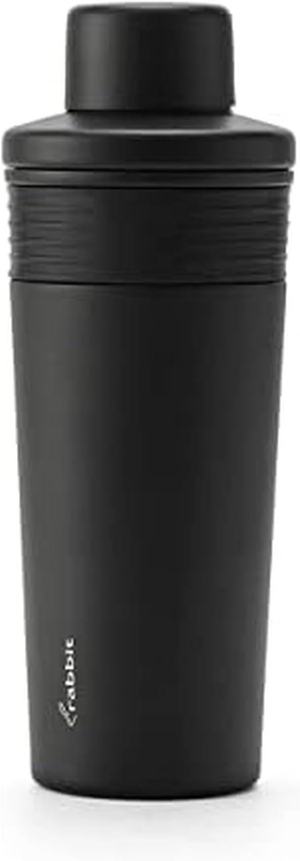Rabbit Wine 18 oz Stainless Steel Cocktail Shaker, Multi-Use Stainless Steel Topper with 1.5 oz Jigger Cap and Strainer, B...