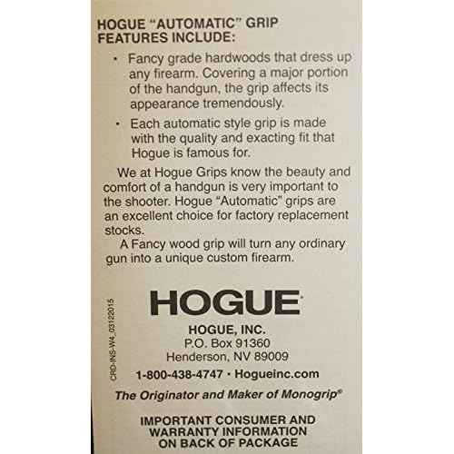 Hogue Colt Officers Model White Pearl-Polymer Ambidextrous Safety Cut