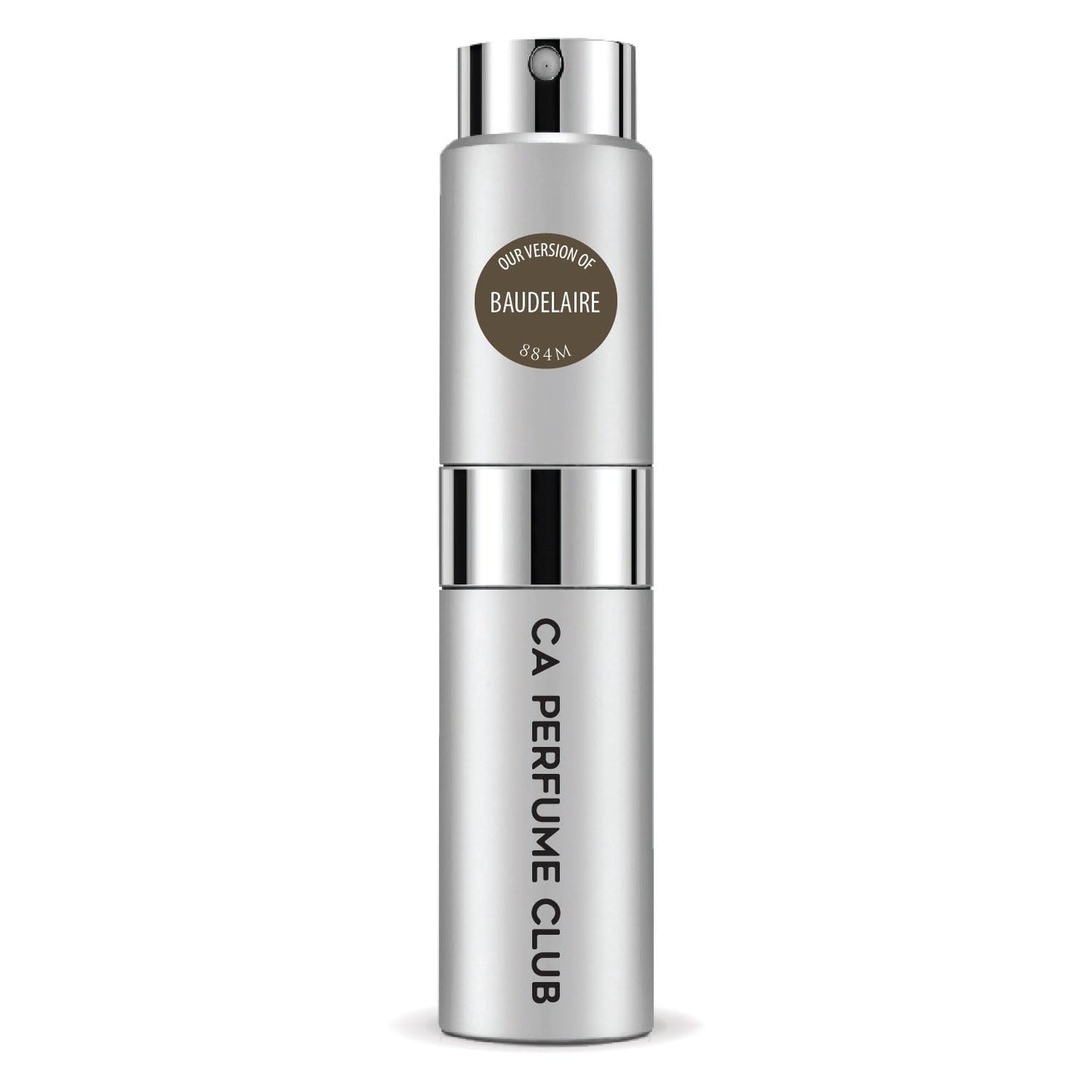 CA Perfume Impression of Baudelaire for Men Leather Scent Long Lasting Cologne for Men Eau De Parfum Travel Size Refillable Atomizer Spray 0.27 Fl Oz 8ml