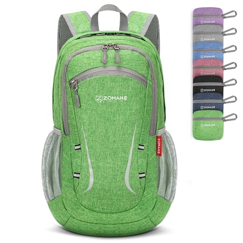 ZOMAKE Ultra Lightweight Packable Backpack 20L,Small Foldable Backpacks Hiking Water Resistant Collapsible Daypack for Wom...