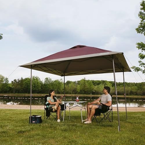 Coleman Oasis Instant Pop-Up Canopy Tent with Side Wall Attachment, Portable Shelter with Easy Setup & Takedown, Wheeled C...