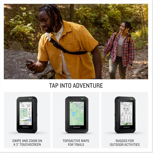 Garmin eTrex® Touch, Rugged, Easy-to-Use GPS Handheld Navigator, Color Touchscreen, Preloaded Maps with Routable Trails an...