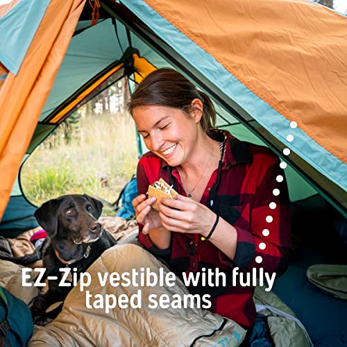 Kelty Wireless Freestanding Camping Tent, 2 4 or 6 Person Size, Huge Interior and Peak Height, Intuitive + Easy to Pitch, ...