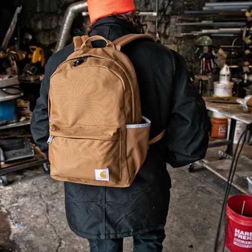 Carhartt 21L Classic Laptop Backpack, Water-Resistant Pack W/ 15" Laptop Sleeve and Organizational Compartments, PFAS Fre...