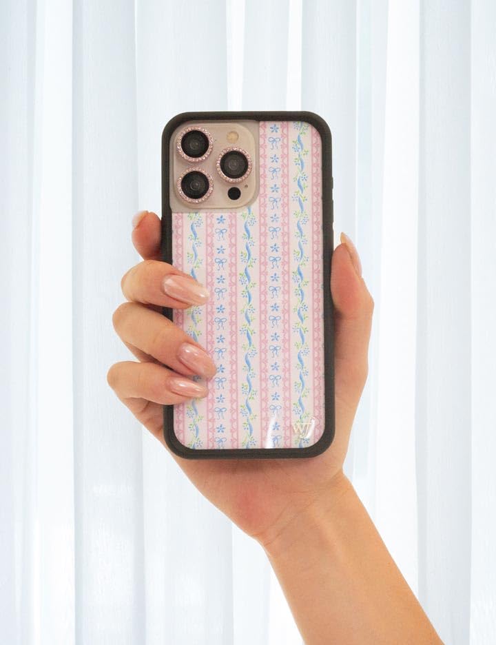 Wildflower Cases - Compatible With Iphone 14 Plus | Protective Black Bumper, 4Ft Drop Test Certified, Women Owned Small Business