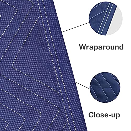PONGHEI 2 Moving Blankets 40"x 72" Heavy Duty Packing Blankets for Moving Shipping Thick Furniture Wrapping for Moving Sup...
