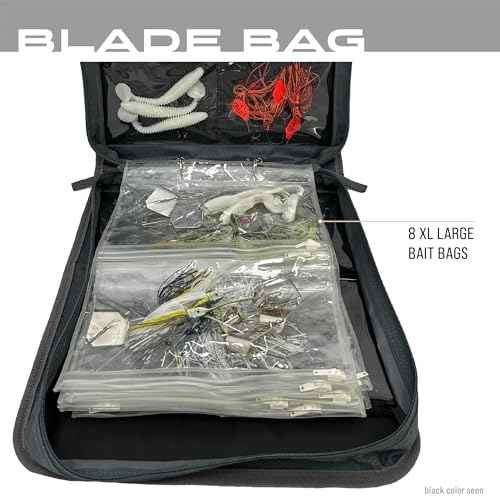 FROGG TOGGS Blade Bait Bag, Fishing Tackle Bag, Tackle Organizer, Lure Tackle Box, Bait Binder