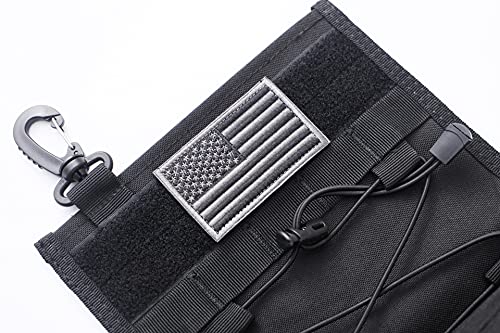 Speed Track Tactical Christmas Stocking, with Flag Patch MOLLE Webbing, Zip Pocket, MOLLE Clips, Gift for Veterans Militar...
