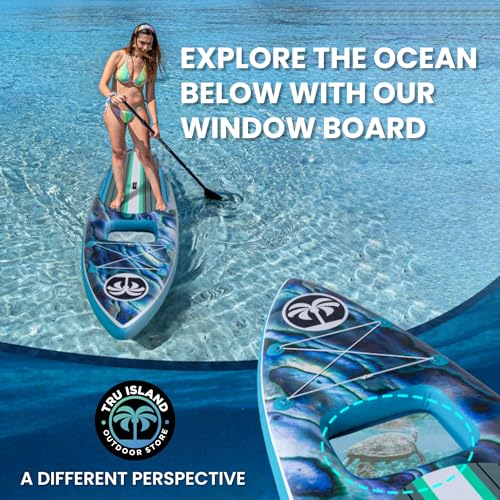 TRUISLAND Inflatable Paddle Board, Stand Up Paddle Board with Backpack, Non-Slip Thickened Deckpad, Waterproof Phone Case,...