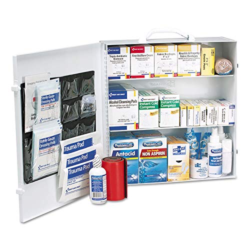 First Aid Only 90575 3-Shelf ANSI B+ and OSHA-Compliant First Aid Kit, 100-150-Person Emergency First Aid Kit for Business...