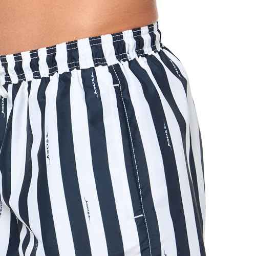 BOSS Mens Horizontal Stripe Swim Trunks