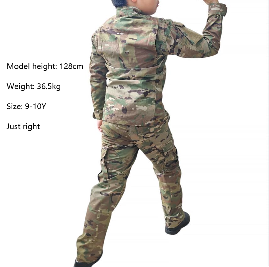 H World Shopping Tactical Airsoft Combat Uniform Suit Shirt & Pants Clothing BDU Hunting Military Camouflage MC 7Y