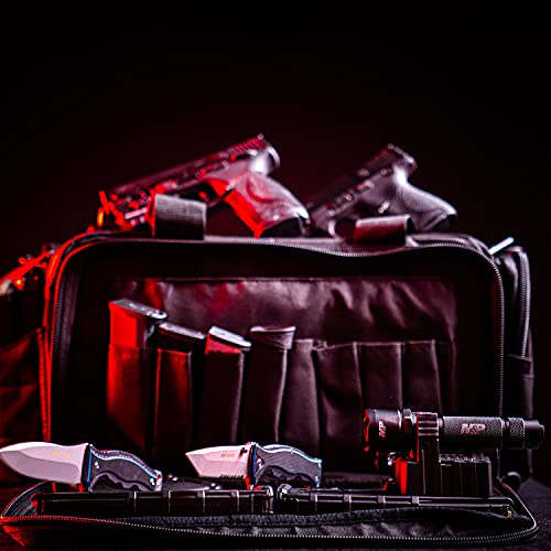 SMITH & WESSON S&W and M&P Tactical Range Bags with Weather Resistant Material for Shooting, Range, Storage and Transport