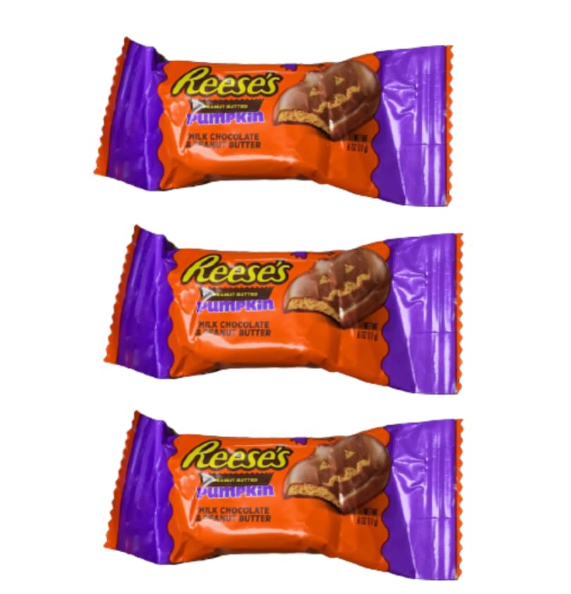 CandyKrave Reese's Milk Chocolate Peanut Butter Pumpkin - Irresistible Halloween Candy Packs -Chocolate Halloween Treat (4 pound)