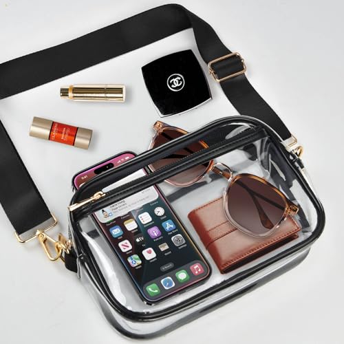 Aodotx Clear Bag Stadium Approved, Clear Crossbody Bag Purses for women for Concert, Sports, Festivals