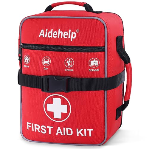 520 Pieces Premium First Aid Kit - Large Emergency Medical Kit for Survival, Car, Home, Travel, Camping, Backpack, Hiking,...