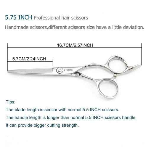 Hair Scissors Set 5.75 Inch Hair Cutting Shears 6 InchThinning Shears for Men Hair Thinning Scissors 440C Kinsaro