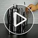 Cocktail Shaker Bartender Kit: 5 Piece Stainless Steel Bar Set, Cocktail Shaker Set with Stand, Drink Mixing Kit Includes ...