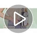 QOECI 3 Pockets Clear Bag for Stadium Events with 2 Long Straps Sling Backpack Fanny Pack Concert Crossbody Purses for Women