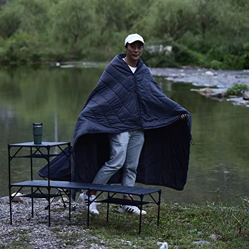 iClimb 1 3M Thinsulate Insulation Warm Blanket and 1 Anti-Sinking Large Feet Chair Bundle, Ultralight Compact for Single A...