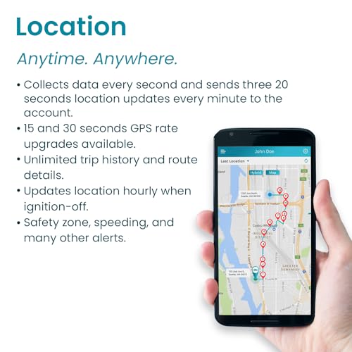 Vyncs - GPS Tracker for Vehicles, [No Monthly Fee], 4G LTE, Vehicle Location, Trip History, Driving Alerts, GeoFence, Fuel...
