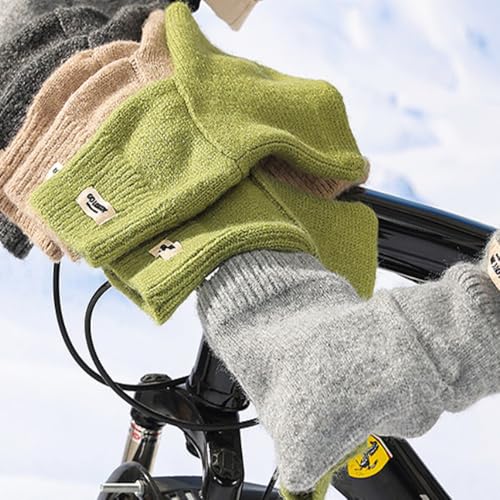 Winter Waterproof Ski Snow Warm Fingerless Gloves for Men Women Windproof Cold Weather for Cycling Sports Outdoor Daily Work