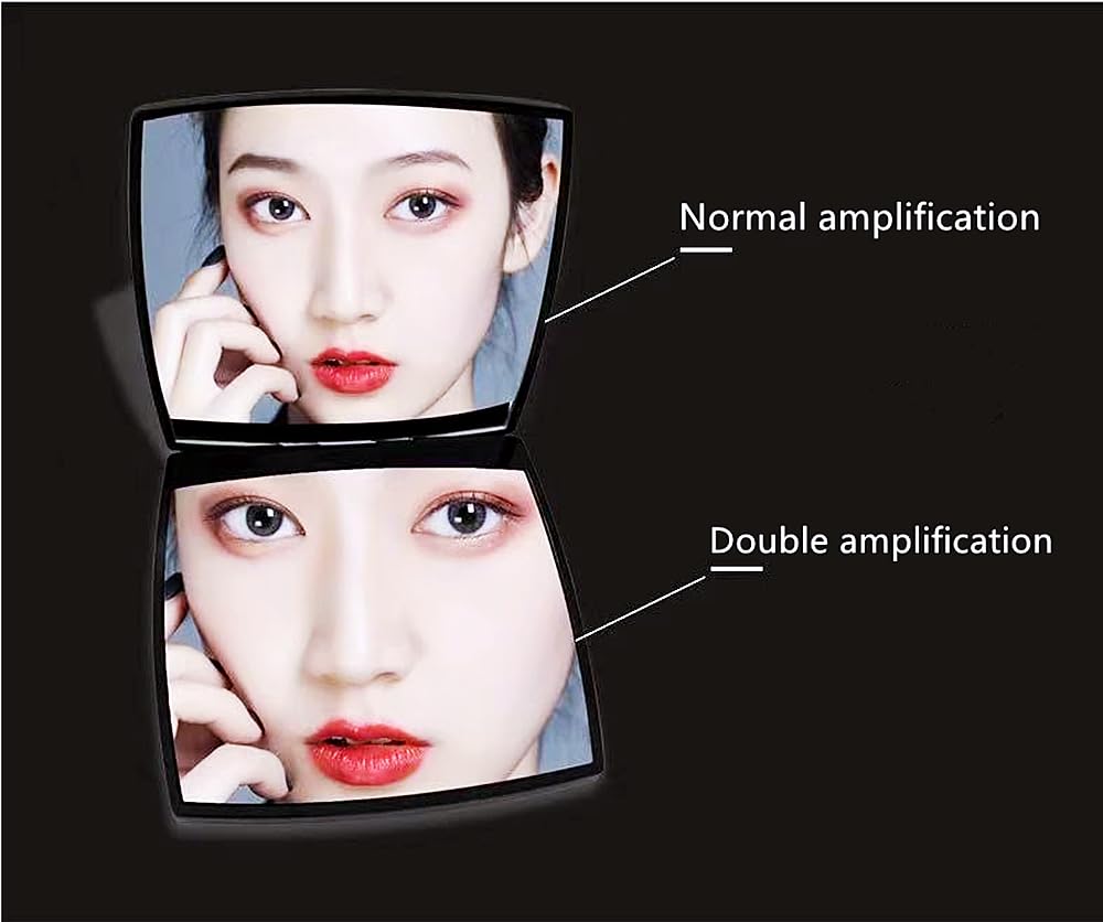 EUTECH 12 Pcs Fashion Compact Cosmetic Mirror, Elegant Compact Purses Makeup Mirror, Small Compact Mirror 2 x 1 Magnification, S
